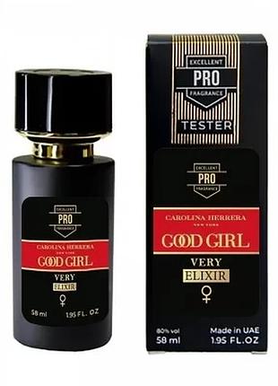 Carolina herrera very good girl elixir тестер pro женский 58 мл акция