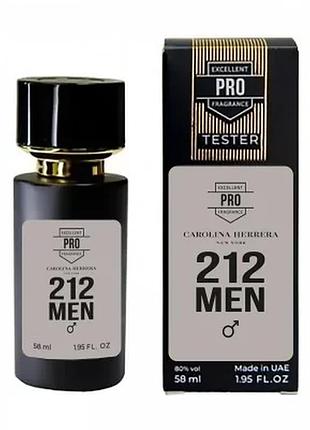 Carolina herrera 212 men тестер pro чоловічий 58 мл