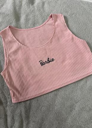 Топ barbie в рубчик