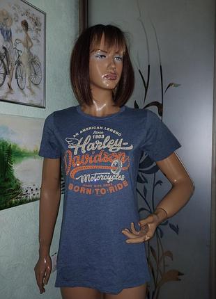 Женская хлопковая футболка harley davidson