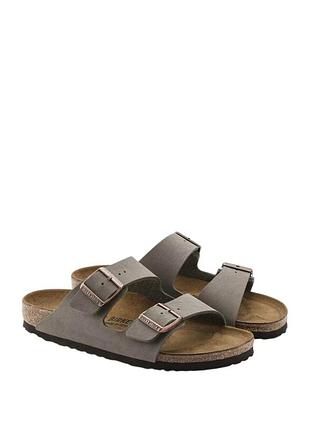 Birkenstock arizona suede leather gray