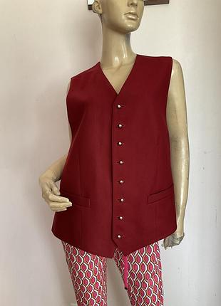 Традиционная австрийская жилетка /44/ brend wild&amp;wald шерсть 80%