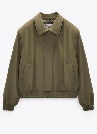 Бомбер zara жакет zara