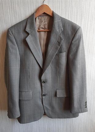 Классический шерстяной пиджак pinstripe (fine lines) vintage