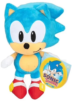 М'який їжачок сонік 23 см sonic the hedgehog plush jakks 41222p