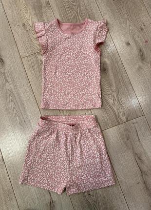 Костюм george майка шорти 2-3 92-98 zara hm mango next gap