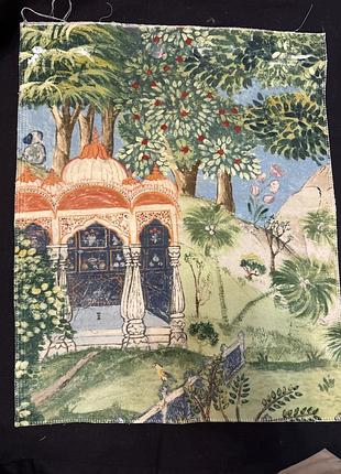 Панно бархат zoffany 321686 peacock garden ткань