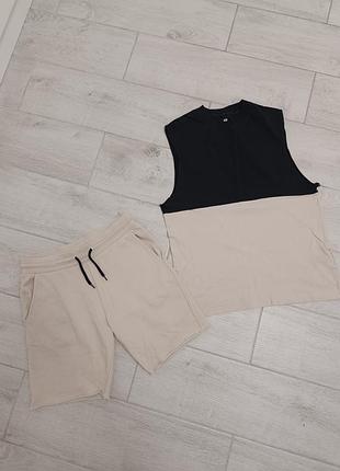 Костюм, майка, шорти h&m