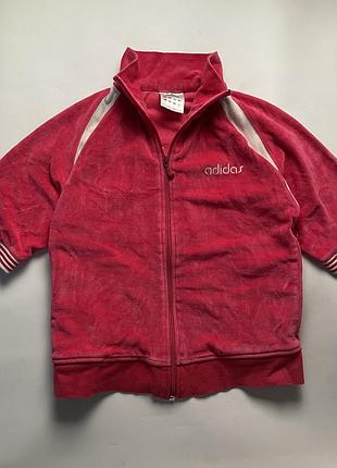 Велюрова кофта adidas