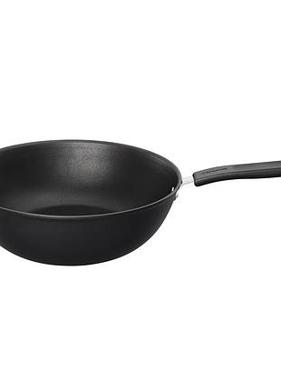 Сковорода fiskars functional form wok 28см покрытие hardtec superior черный (1027705)