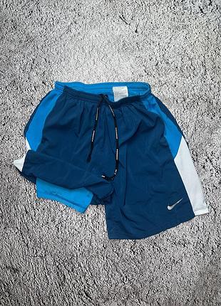 Nike pro combat 2 in 1 running miller dry fit shorts шорти зі вшитими лосінами найк про комбат