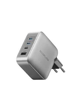 Зарядний пристрій ecoflow rapid pro charger білий 140w gan usb type c підтримка power delivery (efa-140w-gan-charger-eu)