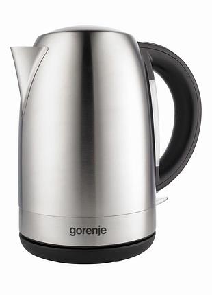 Электрочайник gorenje k17feii 2200 вт нержавеющая сталь 1.7л серебристый