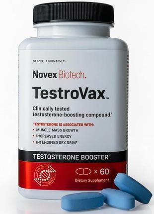 Добавка премиум-класса увеличение энергии и выносливости либидо силы novex biotech testrovax 60 таблеток
