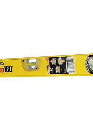 Рівень stanley "pro180" : l= 60 см, 3 капсули- 1 обертова 180* dw