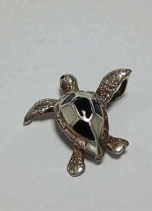 Серебряный подвес черепаха 5