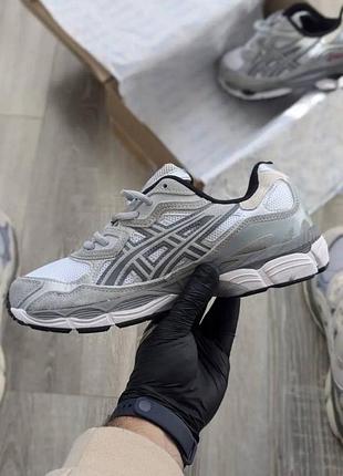 Кросівки asics gel nyc white steel grey (розмір 41) 4