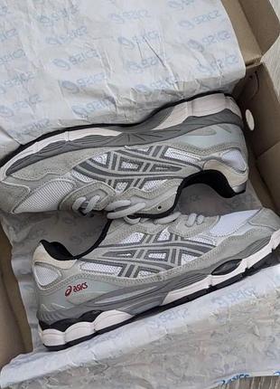 Кросівки asics gel nyc white steel grey (розмір 41) 6
