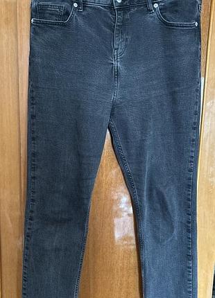 Джинси f&f skinny темно-сірі розмір eur 42/uk 14
