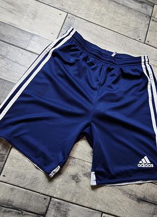 Шорты adidas squadra 21 в темно-синем цвете с белыми деталями размер s