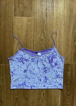 Велюровая майка h&m