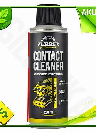 Очисник електричних контактів turbex contact cleaner 200мл для автомобілів антикорозійний засіб для конт ve-33