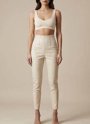 Легінси беж на флісі zara