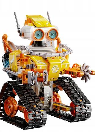 Конструктор робот программируемый stem-робот 3 в 1 robot w - bot cada с пультом и приложением робот-трансформер для детей на радио 2