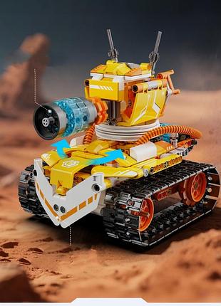 Конструктор робот программируемый stem-робот 3 в 1 robot w - bot cada с пультом и приложением робот-трансформер для детей на радио 6