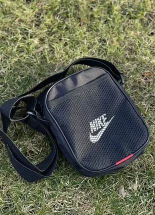 Борсетка черная nike сумка найк сумка через плечо сумка маленькая сумка спорт найк