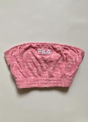 Махровий рожевий топ бандо fila
