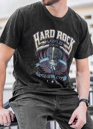 Футболка hard rock, футболка рок , футболка y2k, футболка варена, сіра футболка