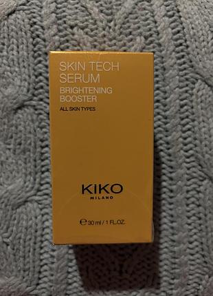 Kiko milano skin tech serum brightening booster — освітлююча сироватка для обличчя