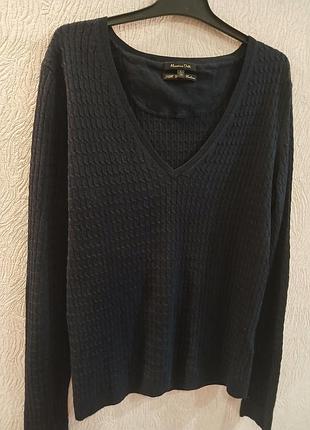🌌 темно-синий свитер massimo dutti 4