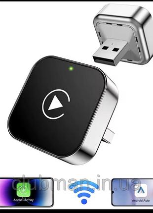 Автомобільний адаптер pionray 2 в 1 carplay android auto ai smart box