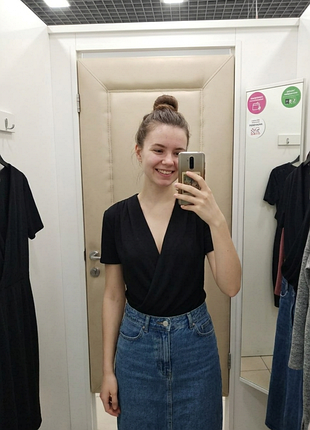 Елегантна блузка чорна  від zara