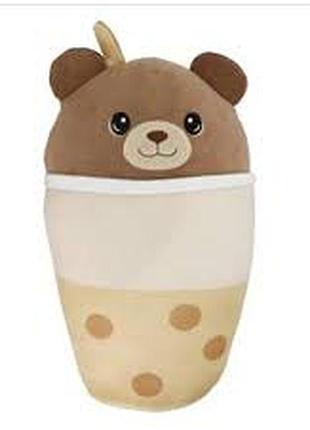 Мягкая игрушка-подушка мишка баббл те epee bubble tea zuckerbär boba bear (21 см)