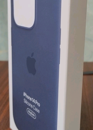 Чехол apple silicone case для iphone 14 pro | оригинал | storm blue