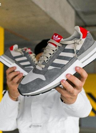 Кросівки adidas zx 500 rm commonwealth gray (сірі)