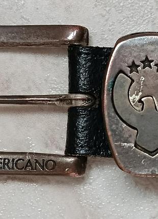 Черный кожаный ремень americano