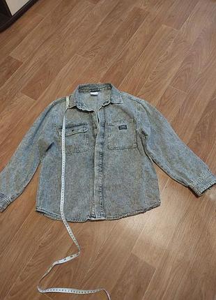 Джинсовая рубашка zara 3
