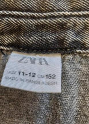 Джинсовая рубашка zara 7
