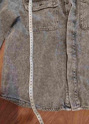 Джинсовая рубашка zara 6