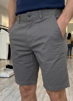 Шорти чоловічі zara сірі s (100% бавовна)