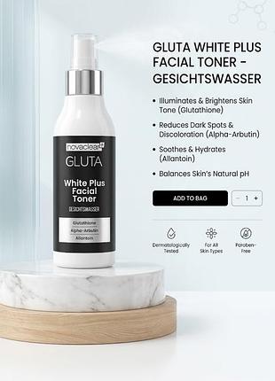 ✨ novaclear gluta white plus facial toner — твой секрет ровного тона и сияния! ✨
