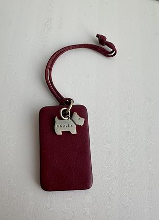 Фірмовий шкіряний брелок  підвіс radley! оригінал!
