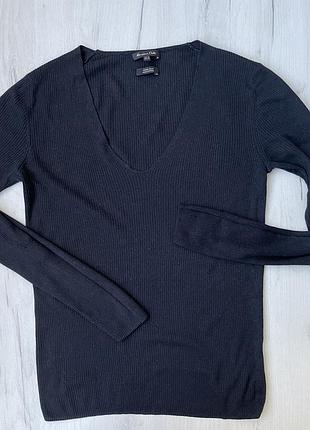 Светр massimo dutti тонкий светрик кофта вовна шовк джемпер