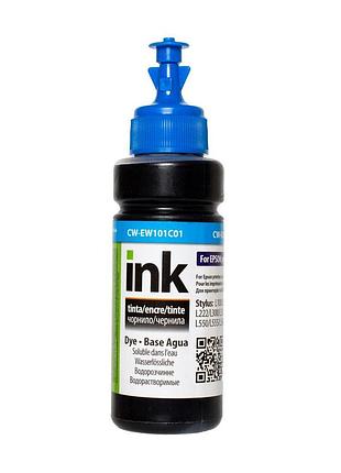 Заправне чорнило colorway cyan 100 мл (cw-ew101c01) сумісне з epson l100/l200