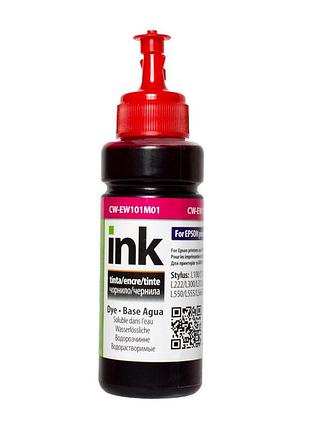 Чорнило colorway magenta cw-ew101m01 для epson l100/l200, 100 мл