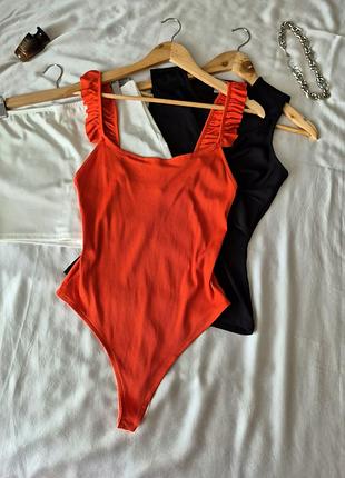 Боди майка женский в рубчик zara